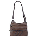 Parinda 11234 GIANNA (Brown) Multi Zip Crossbody Bag